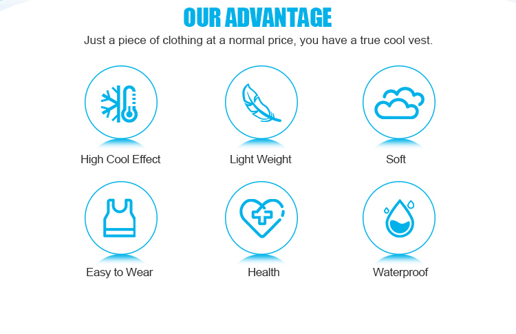 Холодный жилет для рыбалки на открытом воздухе с холодильником водяного цикла и регулярной длиной