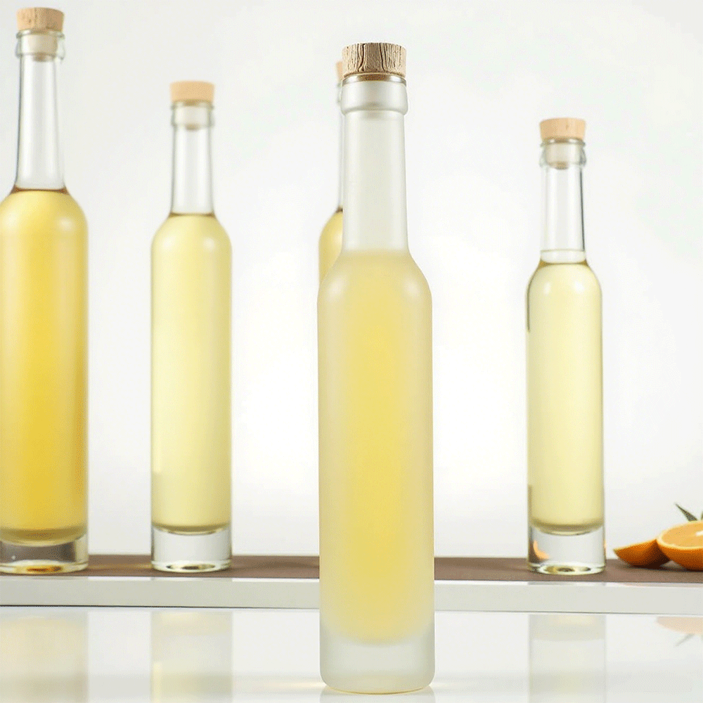 375ml High Flint Tall Slim Liquor Glass Bottle With Screw Cap