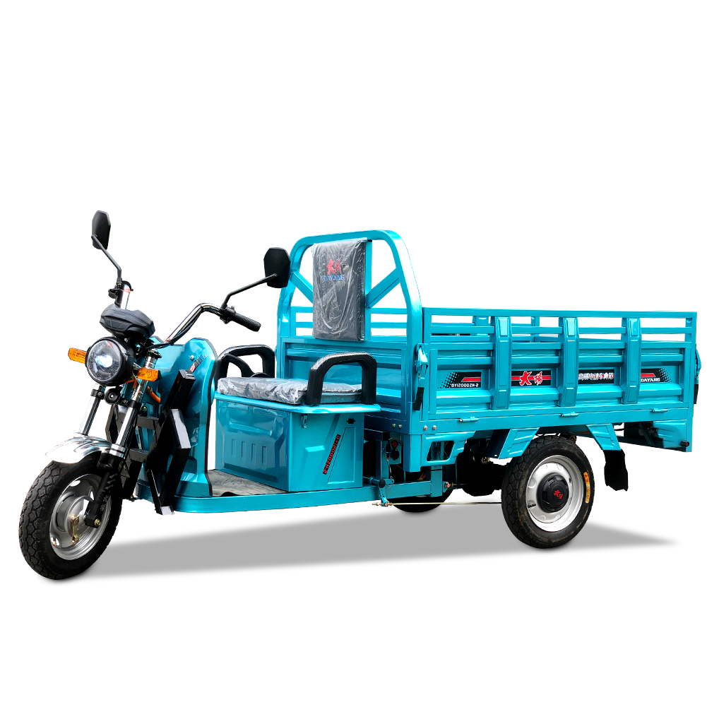 Трехколесный электрический грузовой велосипед 1200W 1500W MB-H9 Мобильное транспортное средство для доставки грузов