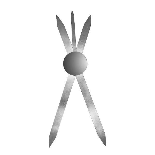 Aluminum Alloy Compass Eyebrow Ruler Adjustable Accurate Positioning Brow Measuring Tool