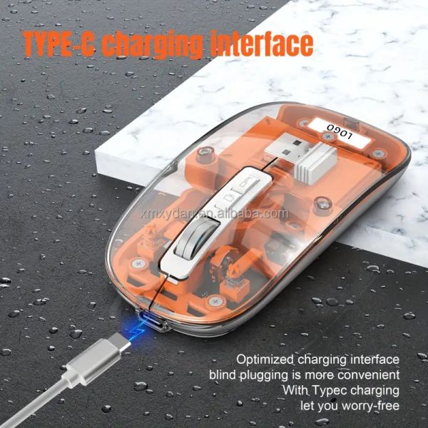 Programmable Wireless Gaming Mouse with RGB Backlight and Dual Mode Connectivity