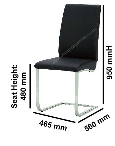 ПУ полиуретана обедая стулья, обитая столовая предводительствует ногу стали Стайнесс