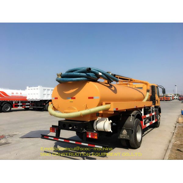 Automatic Special Purpose Truck 4x2 8m3 Vacuum Sewage Suction Tanker Truck