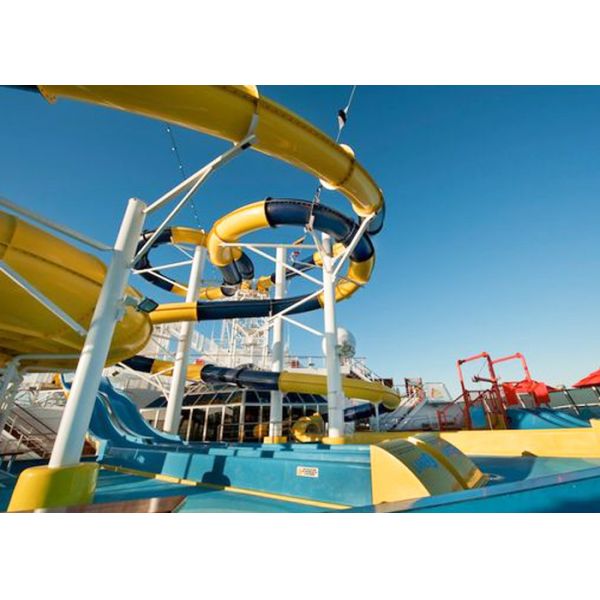 Стабилизированными идущими спиральными деятельность цвета трубки подгонянная водными горками легкая