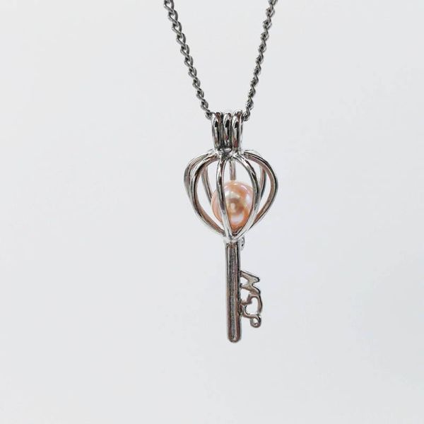 Pearl Cage Locket Findings Cage Pendant for Essential Oil Diffuser Oyster Pearl Girl Women Gits Dropshipping