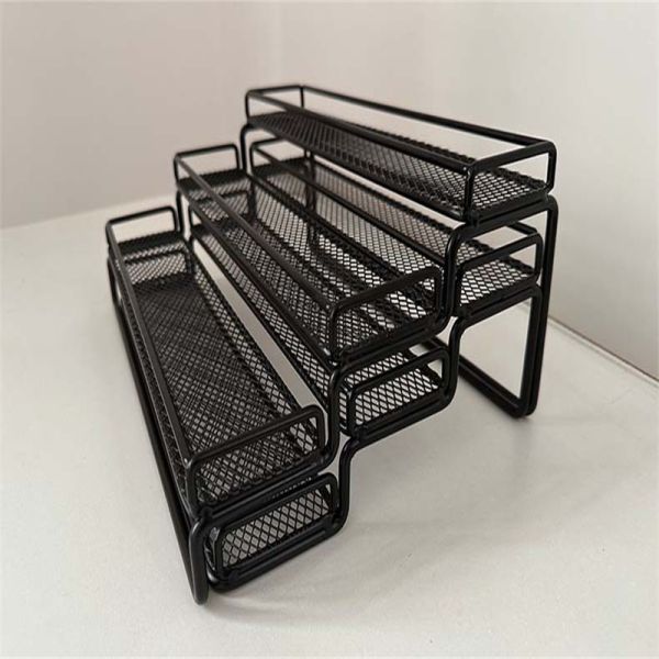 Standing Type Kitchen Bathroom Living Room Countertop 3 Layers Retractable Spice Rack