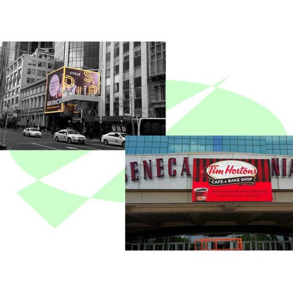 1000x1000mm Outdoor Fixed LED Display Screen IP65 LED Sign Board Novastar Control System