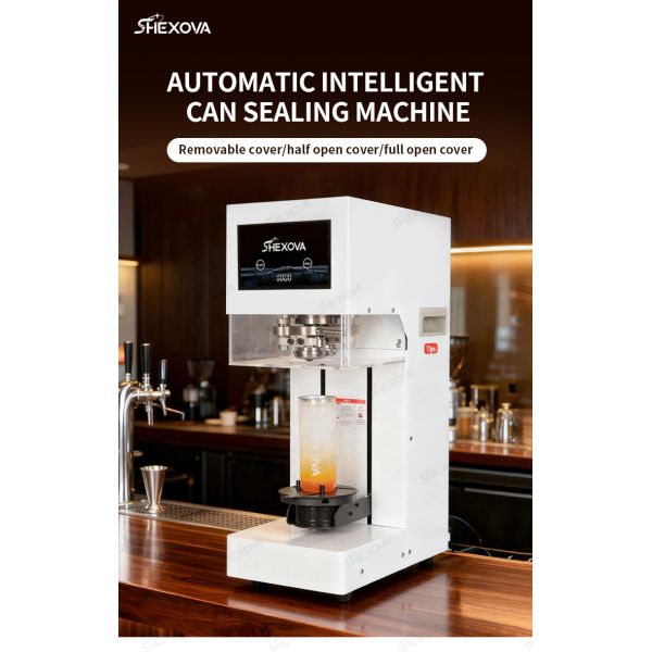 Touch Screen Automatic Can Sealer Speed 25 pcs /min Without Replacing Bases