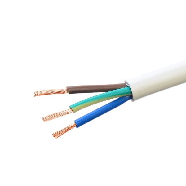 Vde H05vv f 3g 2.5 Mm2 One Grounding Rvv Electrical Wire Flexible Royal Power Cord Cable for Low Voltage Appliances