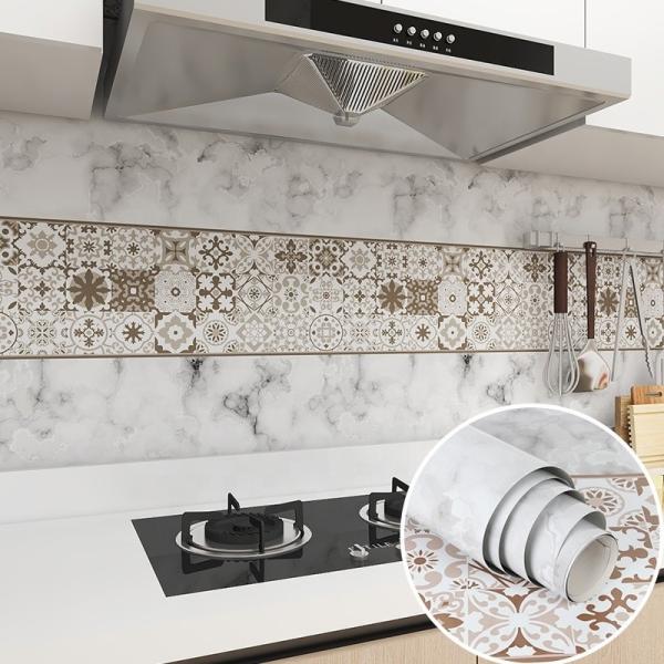 OEM/ODM Kitchen Foil Sticker Backsplash Wallpaper with Fireproof and Removable Design