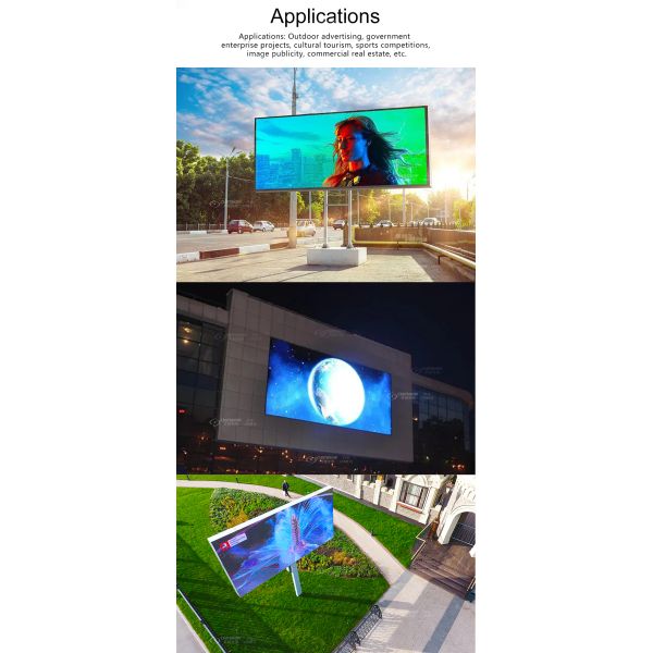 P6 P8 P10 Front and Rear Service Digital Outdoor Fixed Led Display Billboards Signs Boards Signage Advertising Screen