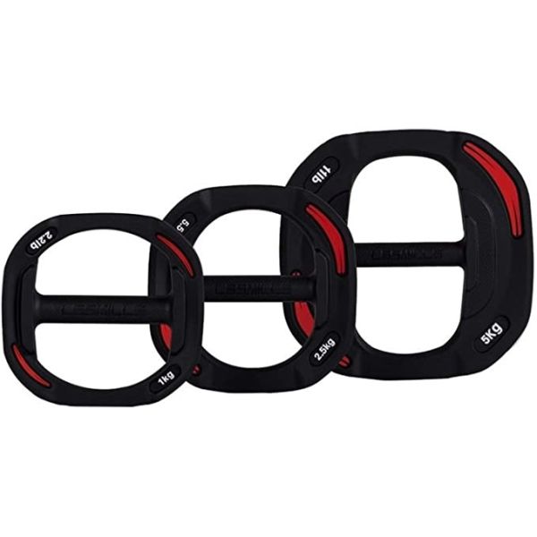 Rubber Coated Aerobics Barbell  Steel Rubber Material For Weight Lifting