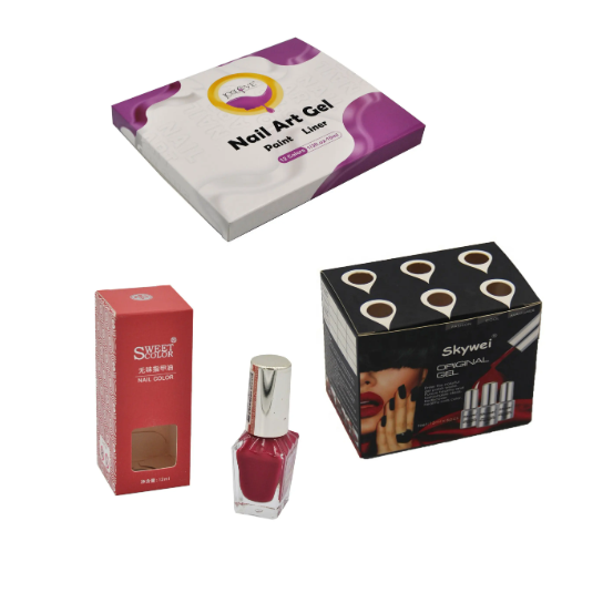 Картонный ложный лак для ногтей Коробка по уходу за кожей на заказ логотип косметики Коробка упаковки помады Эфирные масла Коробка