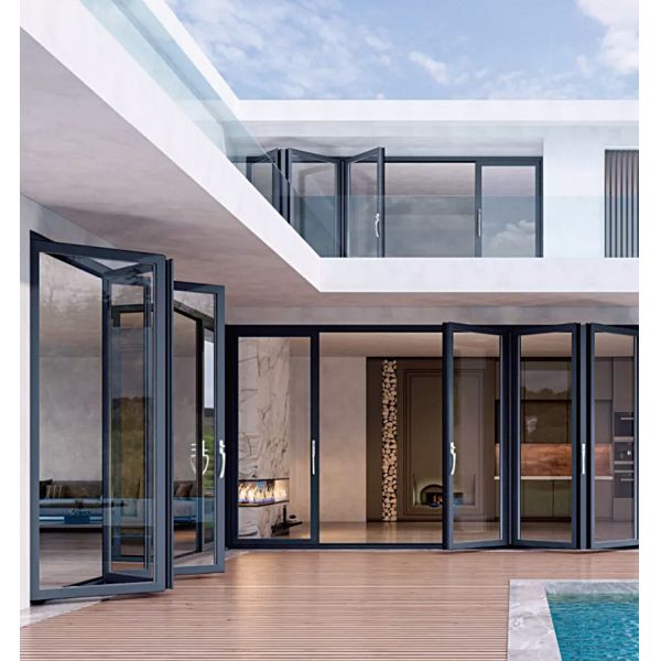 65 Series Anti-Pinch Folding Door For Private Residences , Villas , Commercial Areas , Offices
