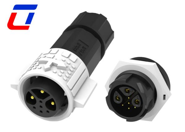M19 Multic Pin Male To Female Cable Connectors Waterproof 3 Power 5 Signal IP67