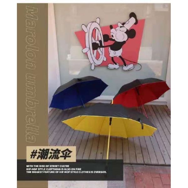 Customized Logo Windproof Golf Umbrella with 190T Nylon Fabric and 8k 27inch Size