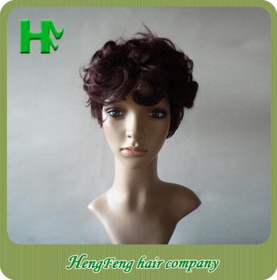 7A Black Deep Wave Natural Human Hair Wigs No Shedding No Tangle For Black Women