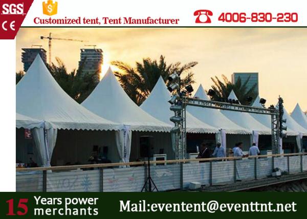 Outdoor Luxury Pagoda Party Tent Glass Wall Waterproof With  Insulation Linings