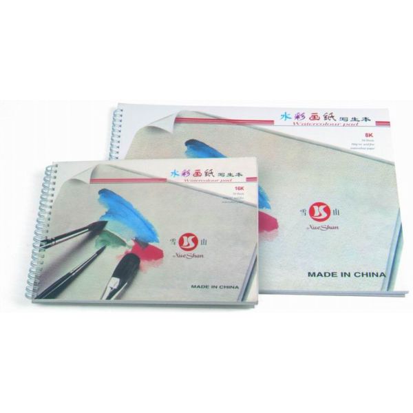 Lightweight Artist Drawing Pad , 180gsm Watercolour Paper Pad 24 Sheets