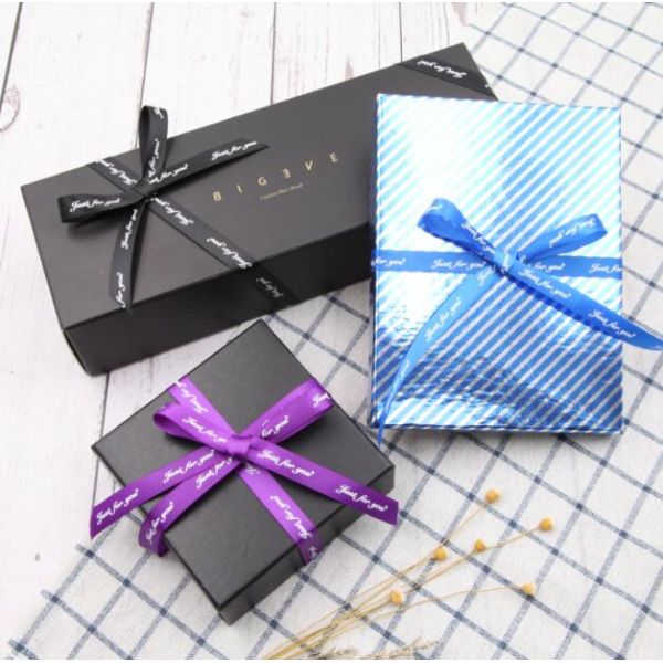 25 yards / piece Gift Packing Materials Polyester Satin Ribbon For Gift Wrapping