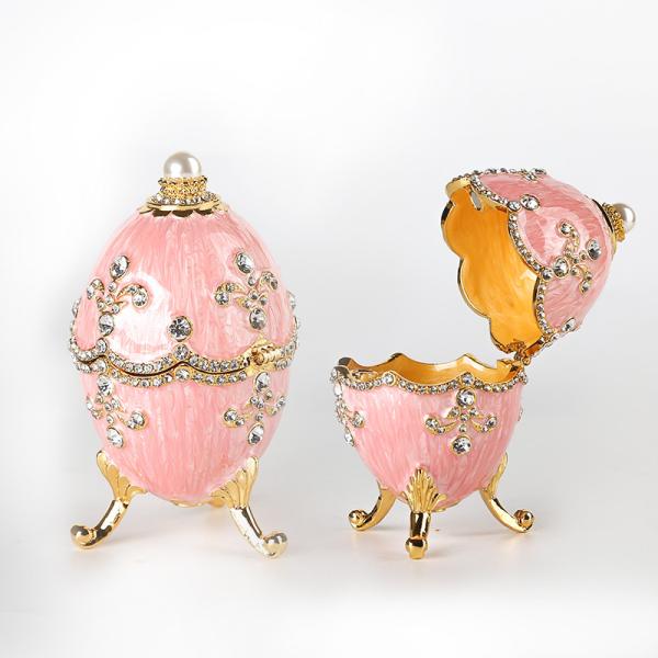 Alloy Ornaments Metal Jewelry Box Small Decorative Item Diamond Set