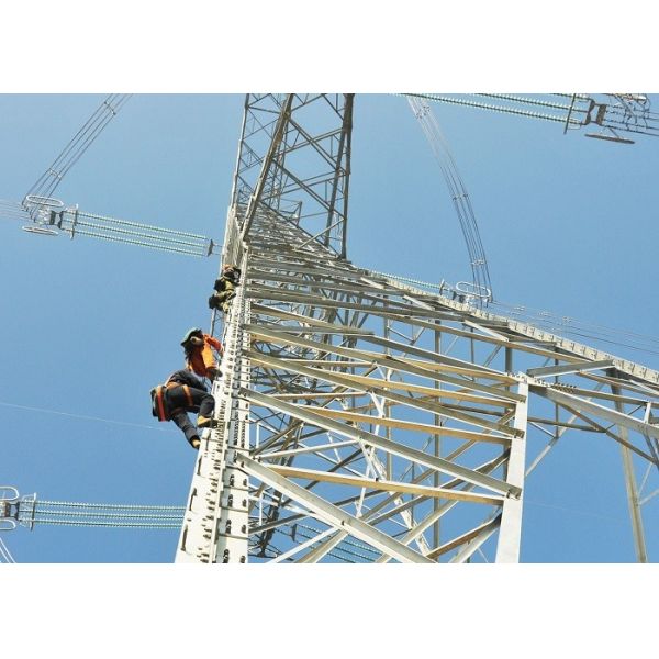 Transmission Power Line Tower , Angle Steel Member Lattice Steel Towers