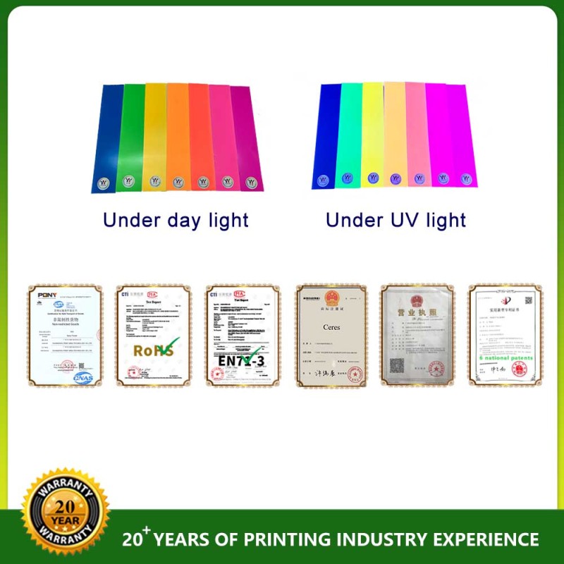 804 Orange AA+ Grade EN71-3 Certified Fluorescent Offset Ink for High-Quality Printing