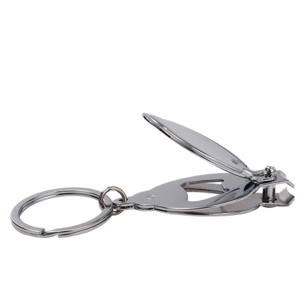 Sublimation Blank Nail Clipper Keychain With Bottle Opener Nail Scissors Keychain