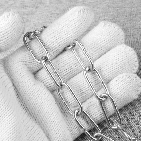 Heavy Duty Stainless Steel Chain with Rust and Corrosion Resistance Safe Working Load and Double-Ended Closed Long Chain Design