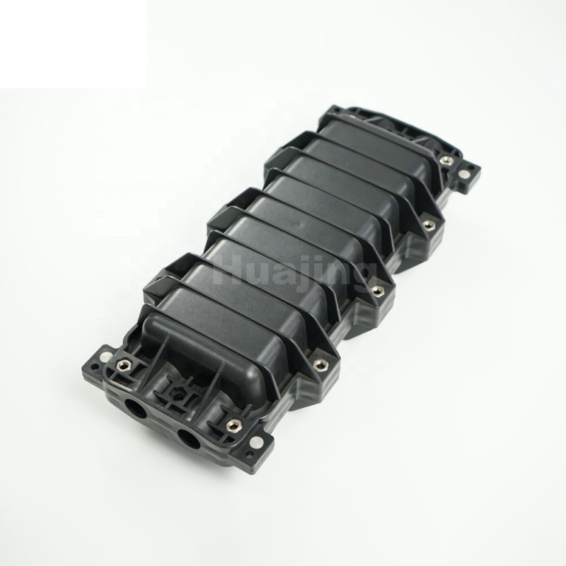 168 Cores Flexible In Line Horizontal Fiber Optic Closure 4 Ports Optical Splicing IP68 Protection
