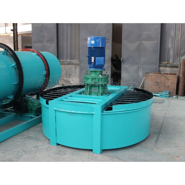 Wear Resistance Alloy Fertilizer Mixing Machine Organic Fertilizer 15KW 2500mm Disc Mixer Machine
