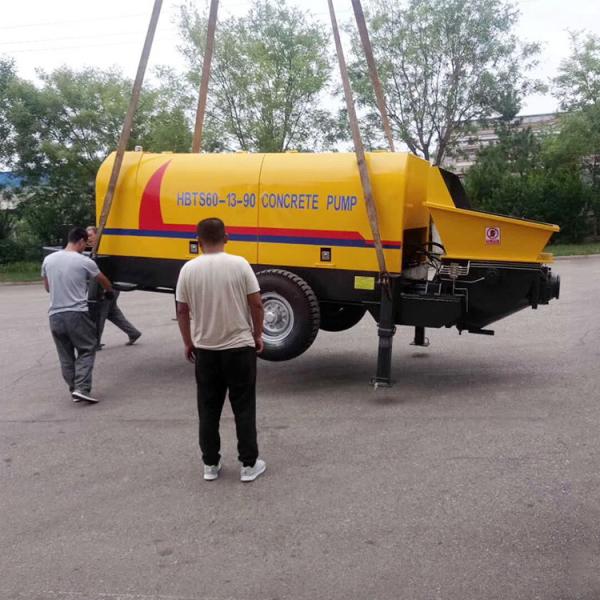 60m3 HBTS60 Trailer Concrete Pump Mini Concrete Mixing Pump