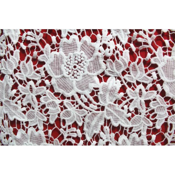 New dyeable lace fabric flower design black crochet cotton lace new design water soluble african fabrics