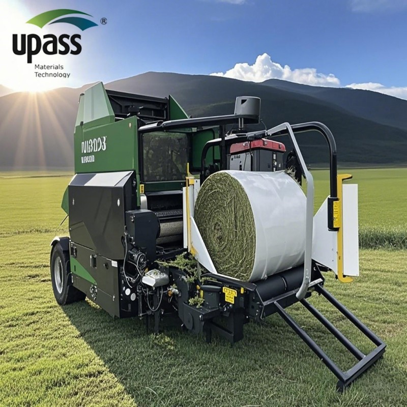 750mm 5-Layer LLDPE Blow Molding Silage Wrap Film Roll with Cutting Service for Agriculture Plastic Bale Wrapping