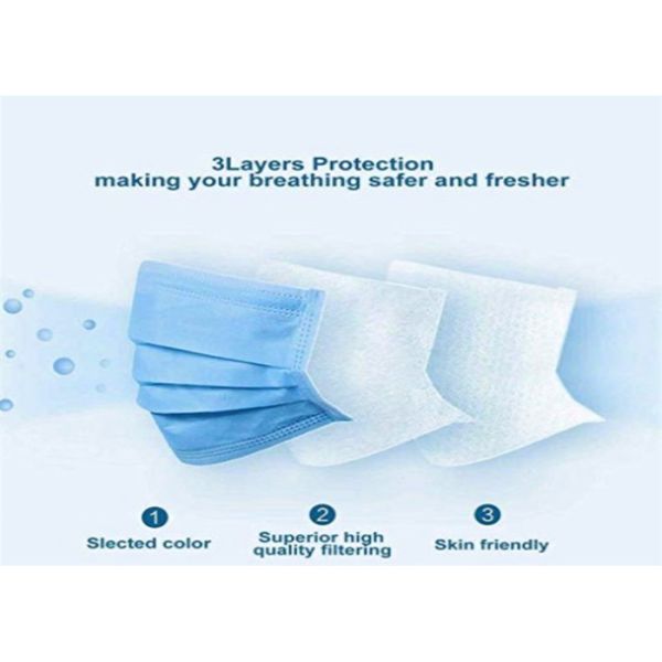 Skin Friendly Disposable Surgical Mask , 3 Ply Face Mask Medical  / Daily Protection