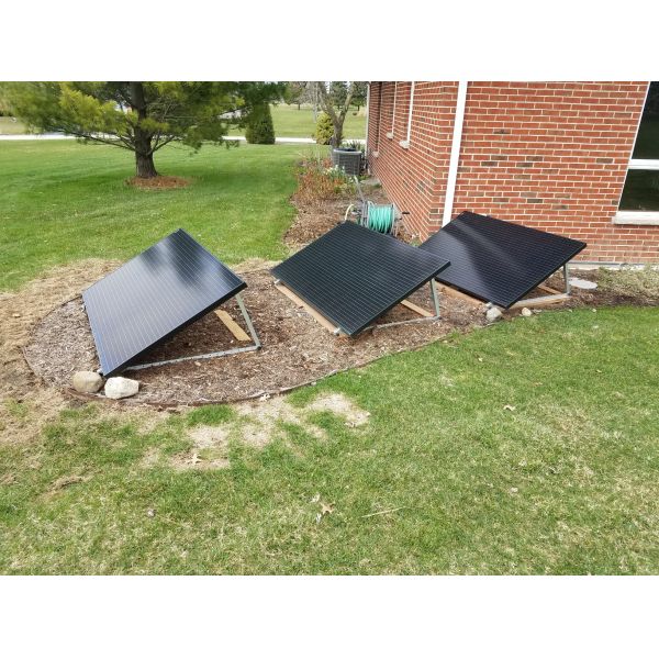 Solar Panel Mount PV Aluminum Mount Adjustable Solar Triangle Panel Pole Bracket