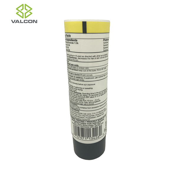 3 FL.OZ Plastic Tube Cosmetic Packaging For Sunscreen Black Screw Cap
