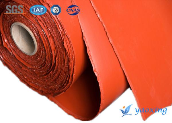 Tela vermelha da fibra de vidro do silicone 1m 1.2m da largura resistente do ozônio
