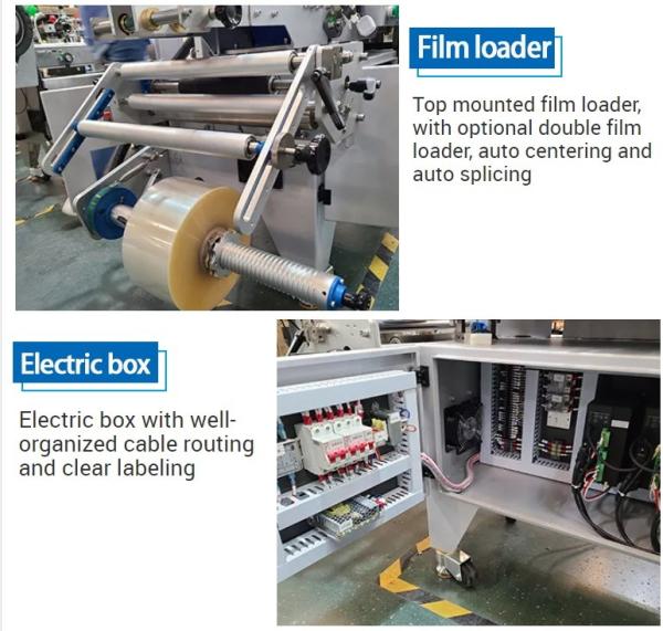 Horizontal Pack Candy and Chocolate Bar Flow Packaging Machine FK-Z602 with Date Printer