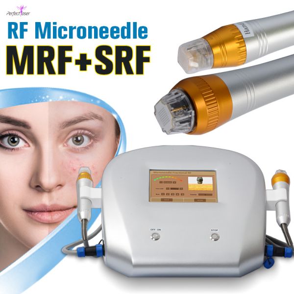 Rajeunissement partiel de peau de machine de Microneedling de deux poignées rf