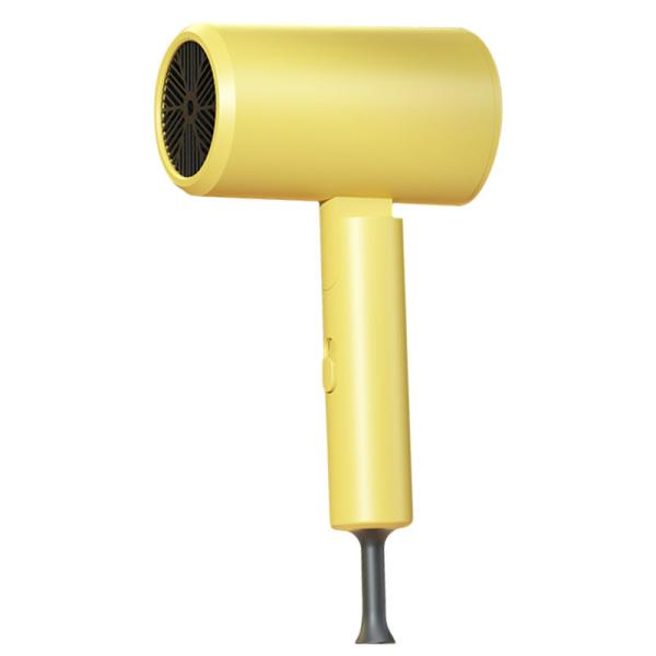 800W Travel Size Hair Dryer With Strong Wind  And High Speed Motor Yellow