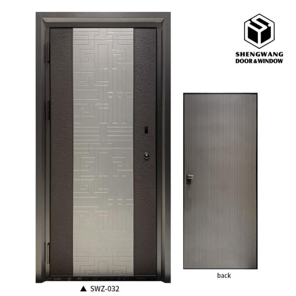 Customizable Apartment Aluminum Swing Door Architectural Metal Swing Door