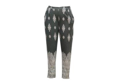 Rayon Polyester Melange Womens Elasticated Waist Trousers For The Elderly