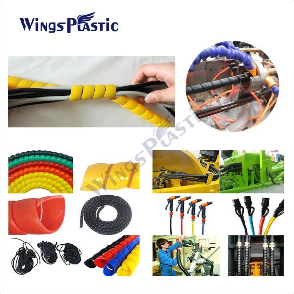 Plastic Spiral Hose Guard Tube Manufacturing Machine PP Spiral Guard Protector Sleeve Hose Extruder Machine