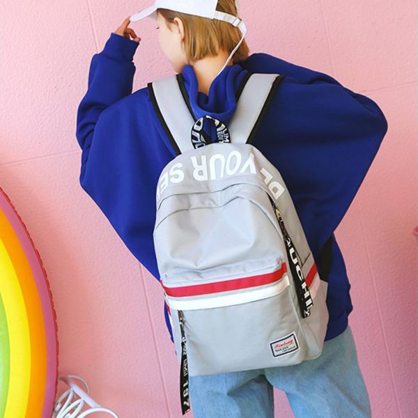 New backpacks fashion letters print small fresh leisure all-purpose schoolgirl backpack wholesale