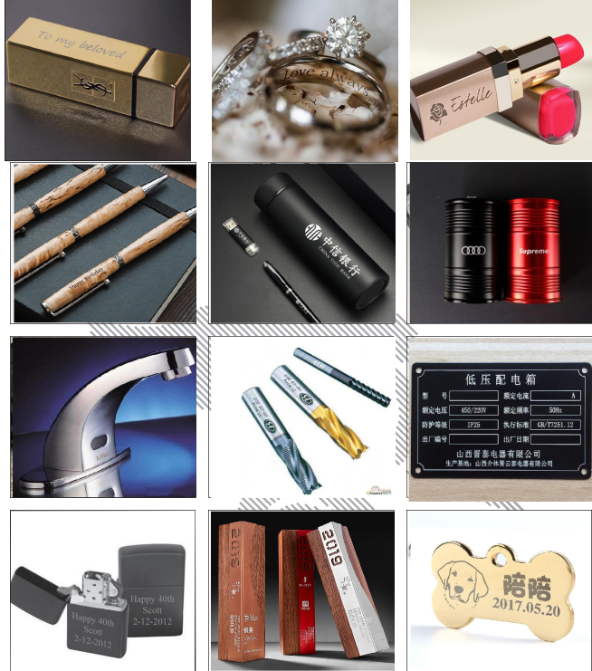 Мини отметка лазера волокна 20W 30W 50W для подарков металла