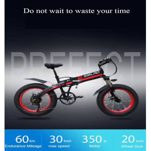 Smart Folding Pedal Assist Electric Bike USB Charging Port Long Service Life