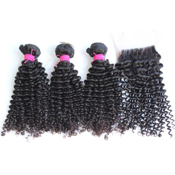 Выдвижения волос полных надкожиц Kinky курчавые бразильские для чернокожих женщин