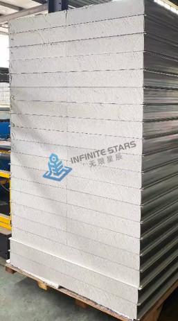 Lightweight Color Steel Sandwich Panel EPS 50mm Energy Saving Waterproof