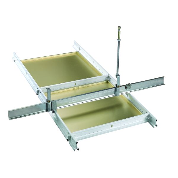 Architectural Extrusions Lay In Ceiling Tiles 595 X 595mm Pure White Coated